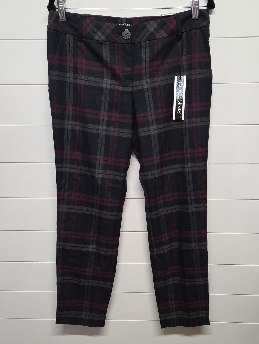 Express Columnist Ankle Pants Plaid Size 8 R